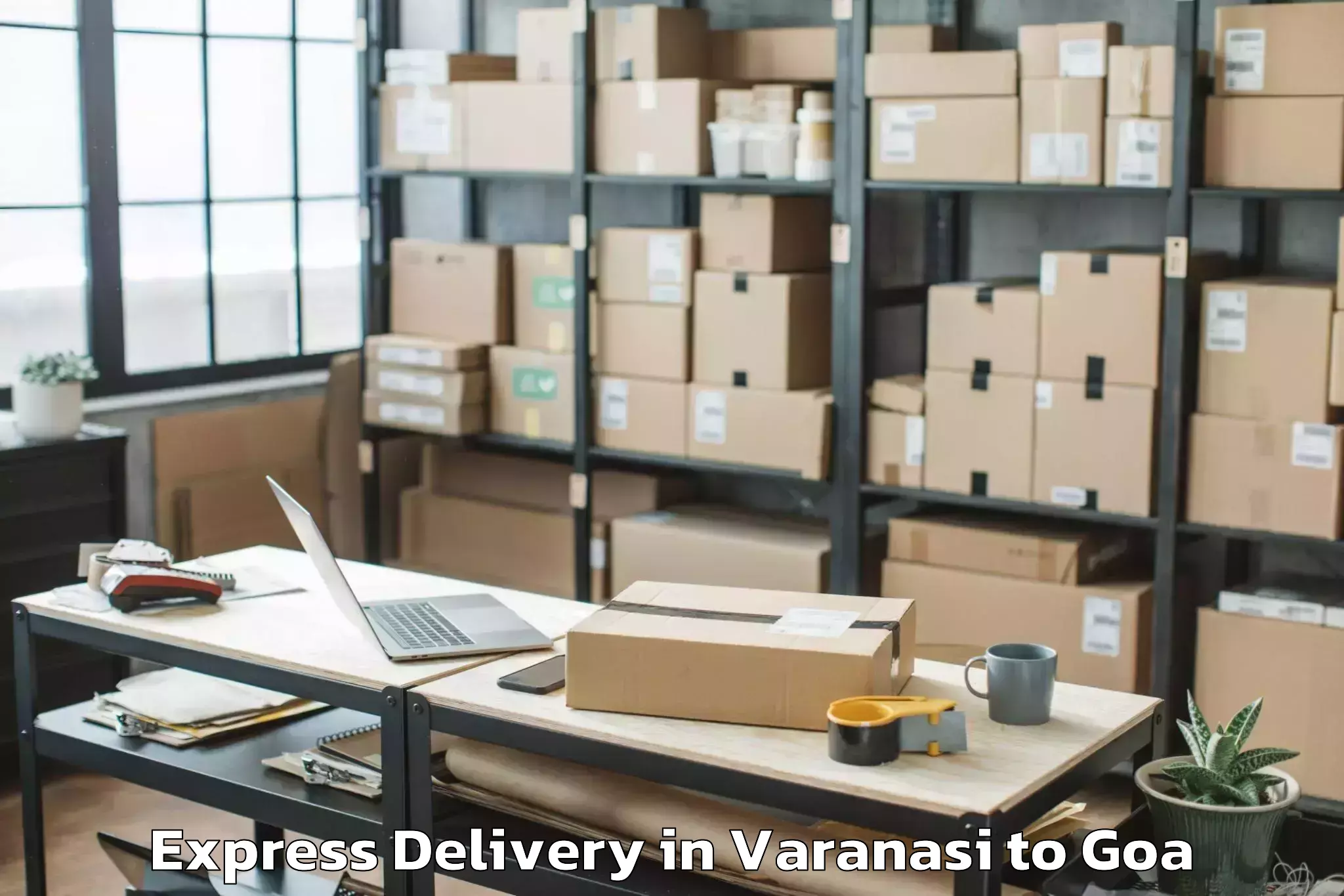 Top Varanasi to Cortalim Express Delivery Available